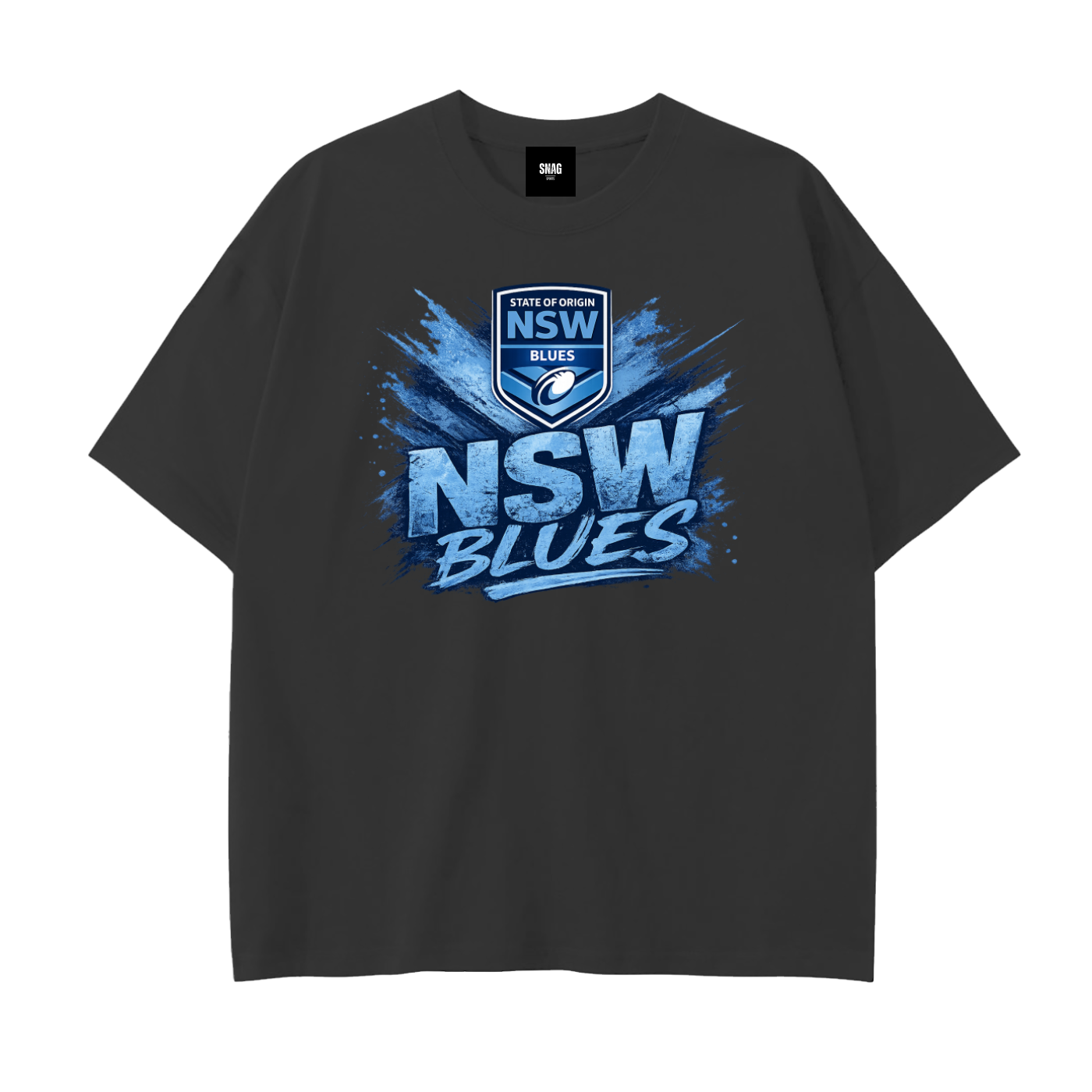 NSW BLUES Drop Shoulder Cotton T-Shirt